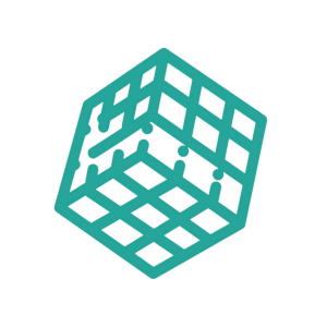 A rubric cube icon reflecting customization on speech therapy for kids.